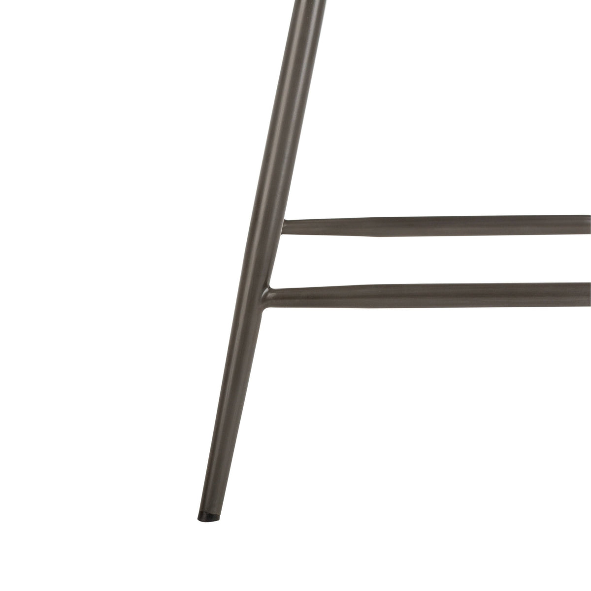 Camel Leather Tufted Swivel Counter Stool Set of 2 W122092