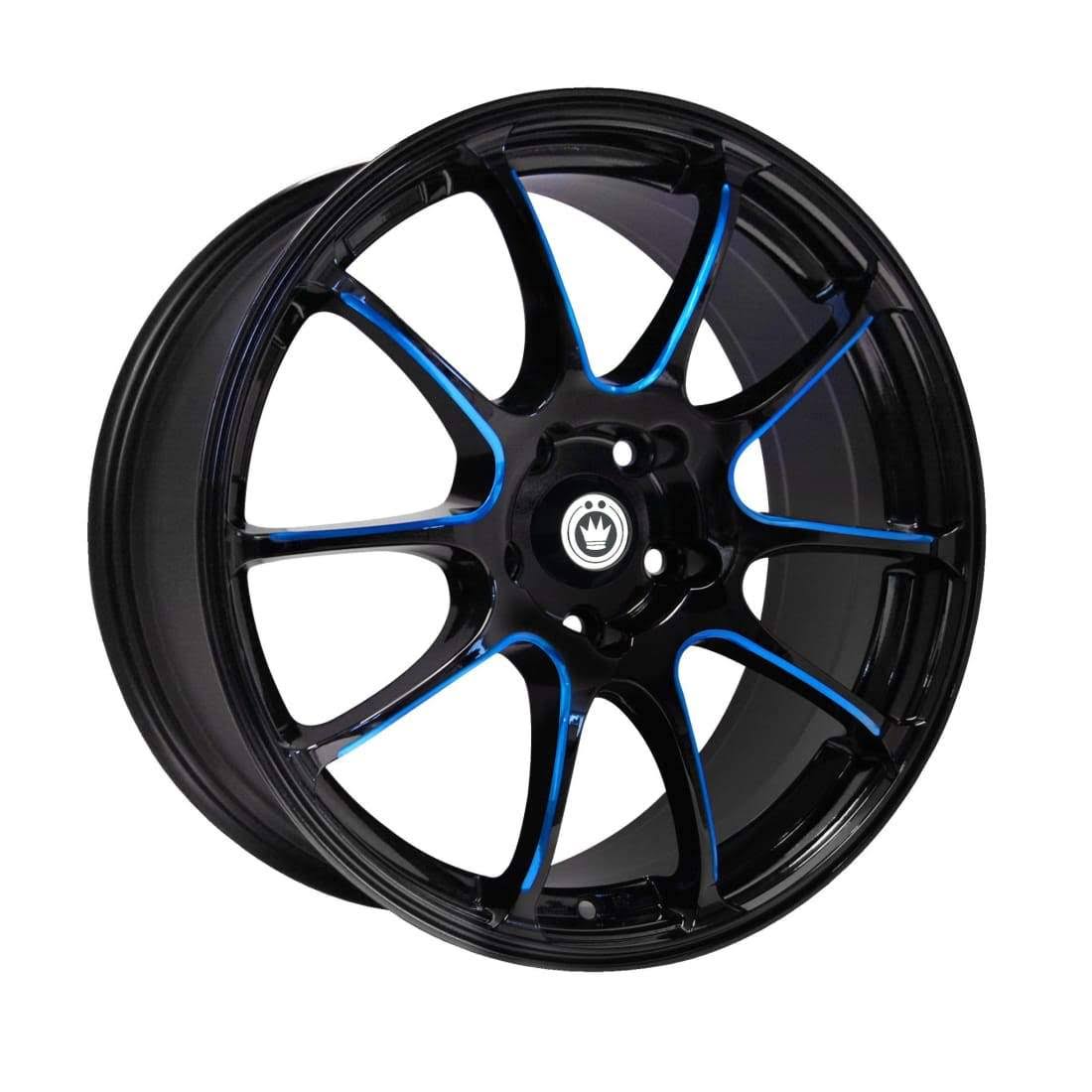18x8 5x114.3 ET45 Black Rims V39307