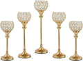Sliver Crystal Candle Holder, 5Pcs E51190