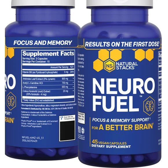 45 Capsules Nootropic Brain Supplement F8710