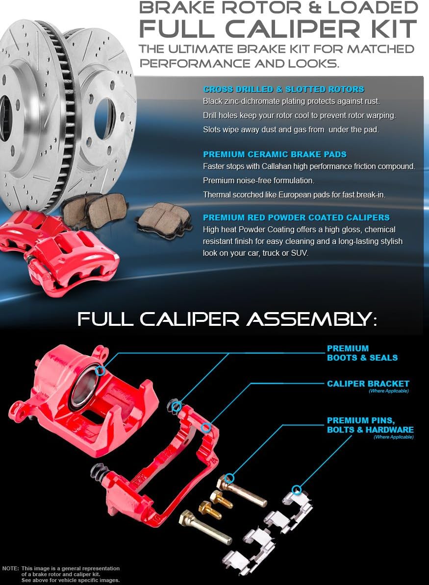 8 Lug Brake Disc Rotors with Metallic Brake Pads R769