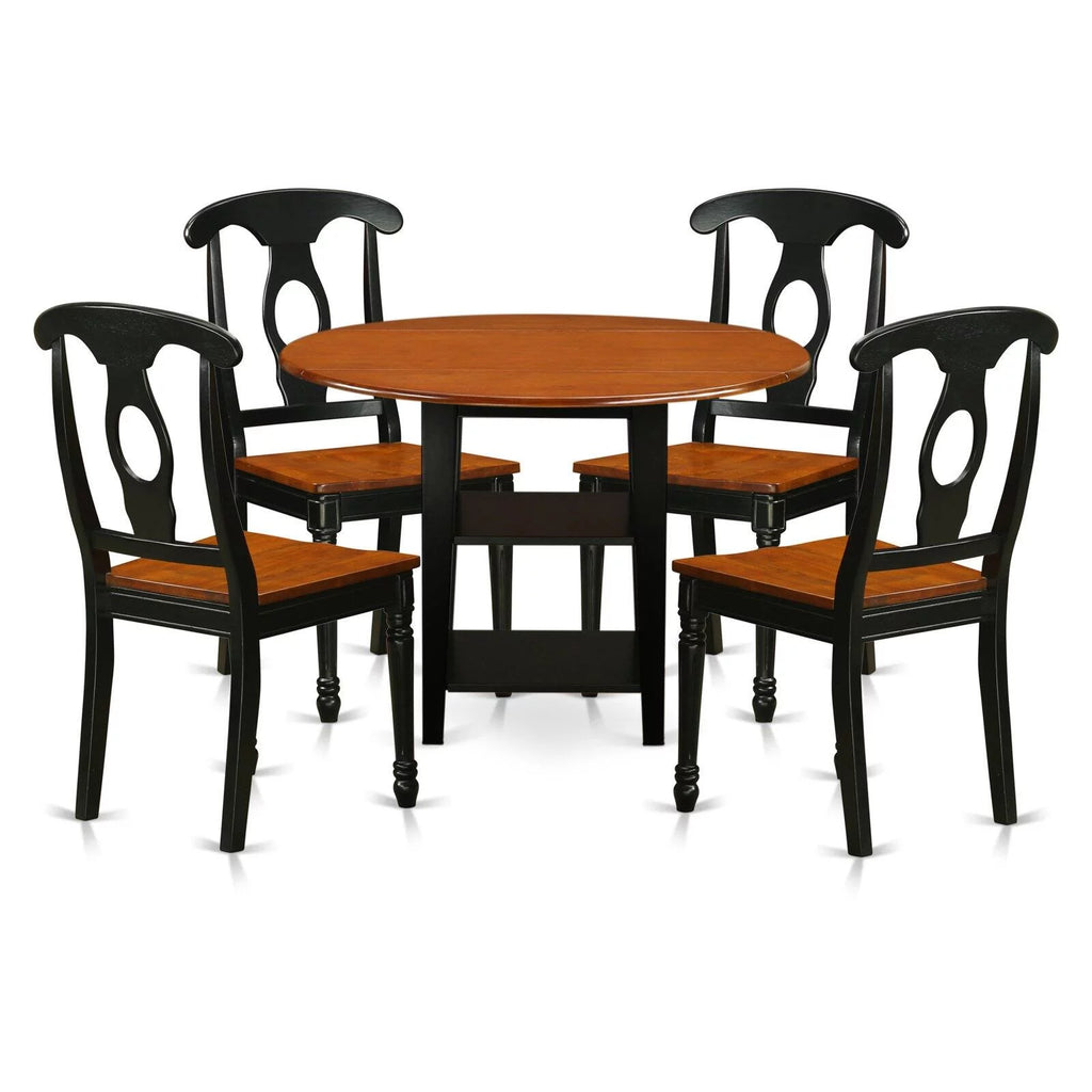 5-piece Wood Table and Dining Chair Set Z185211