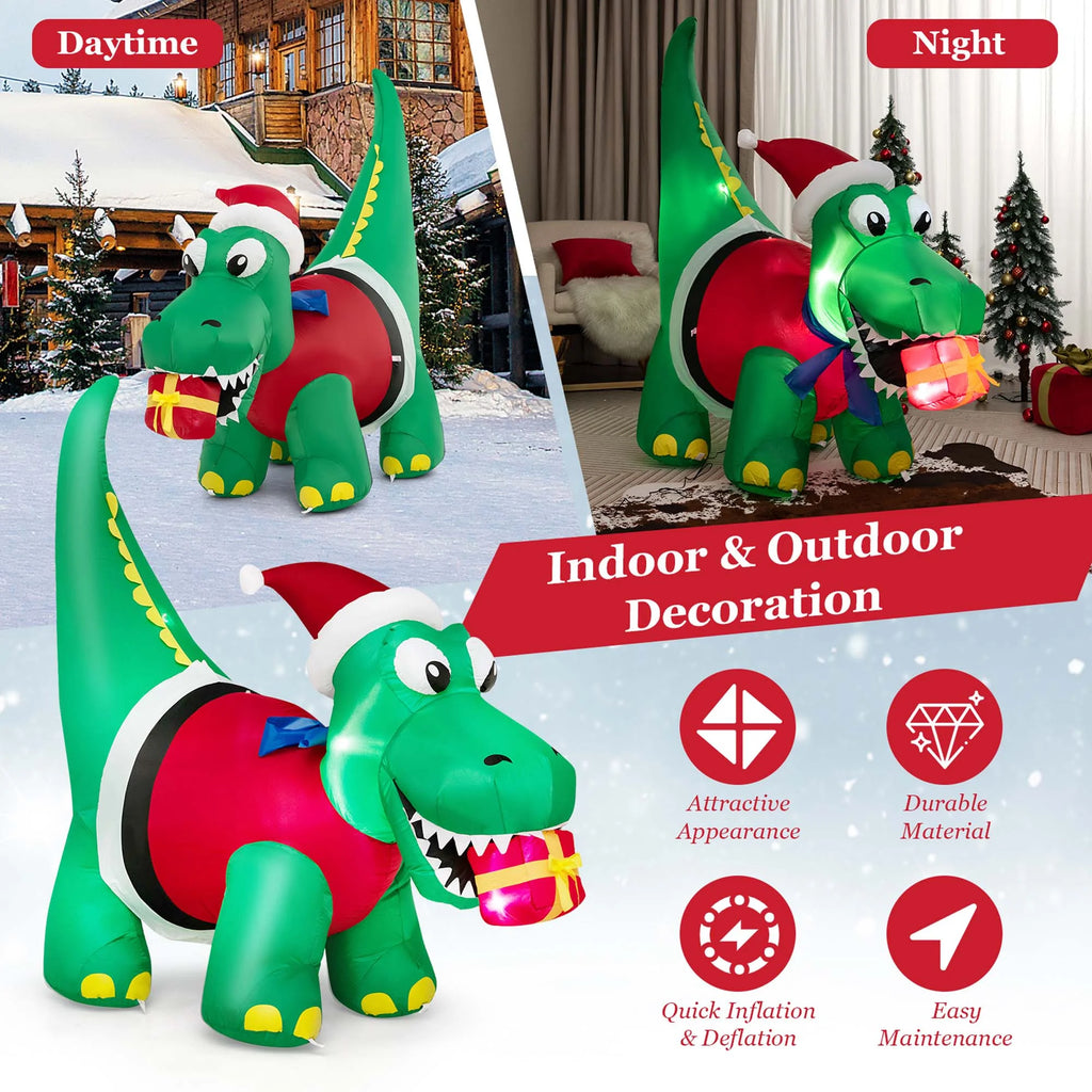 Inflatable Christmas Dinosaur with LED Lights M3711