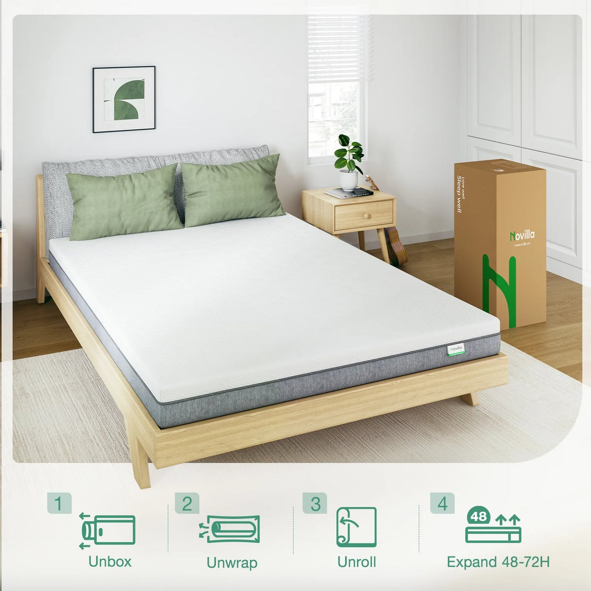 6'' Memory Foam Mattress Queen D368