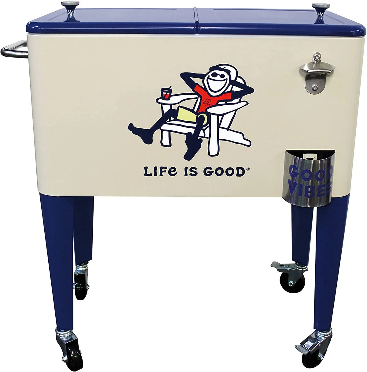 60 Quart Metal Outdoor Patio Cooler V417
