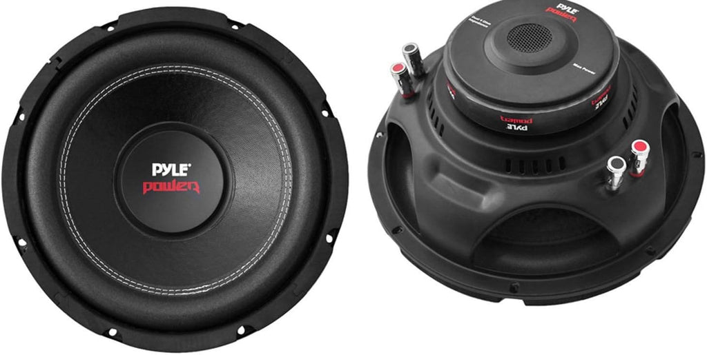 10 2000W Car Subwoofer DVC 2 Pack with Black Steel Basket and Non Press Paper Cone F924