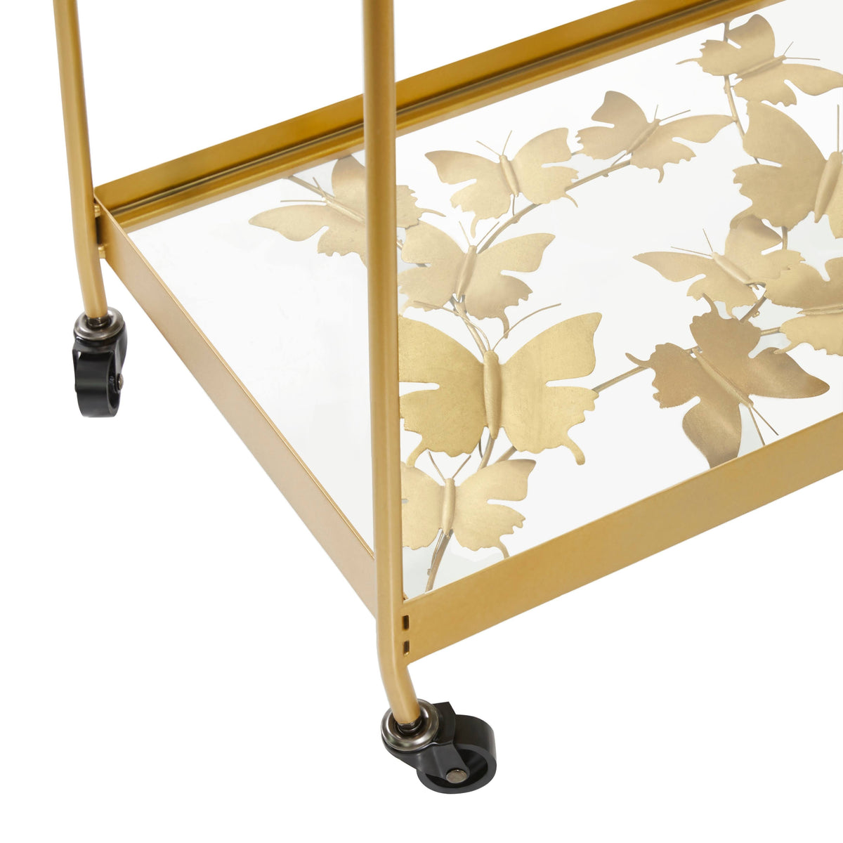 Gold Metal Bar Cart S57412