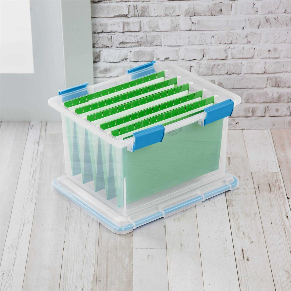 32 Qt Gasket Box Clear Blue Set of 4 N313362