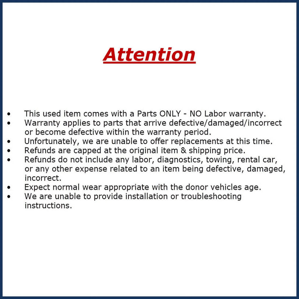 2009 Subaru Forester 2.5L Alternator P87652