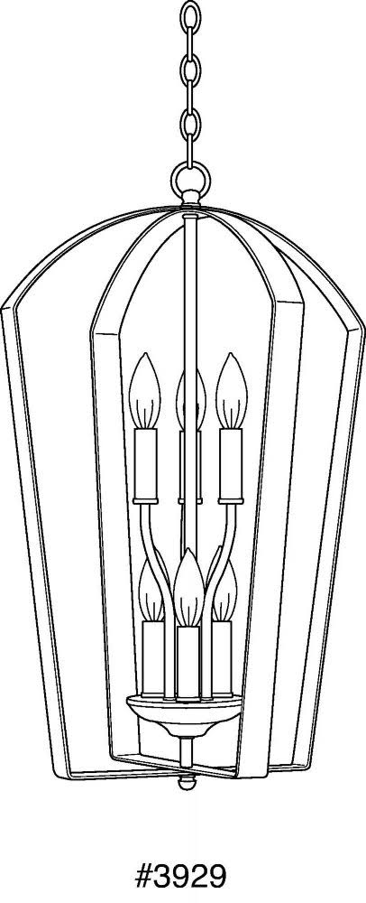 Brushed Nickel Foyer Light B1706