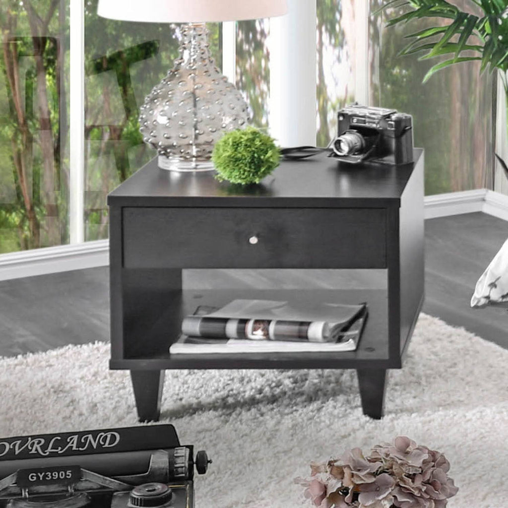 Espresso 1-Drawer End Table M5740