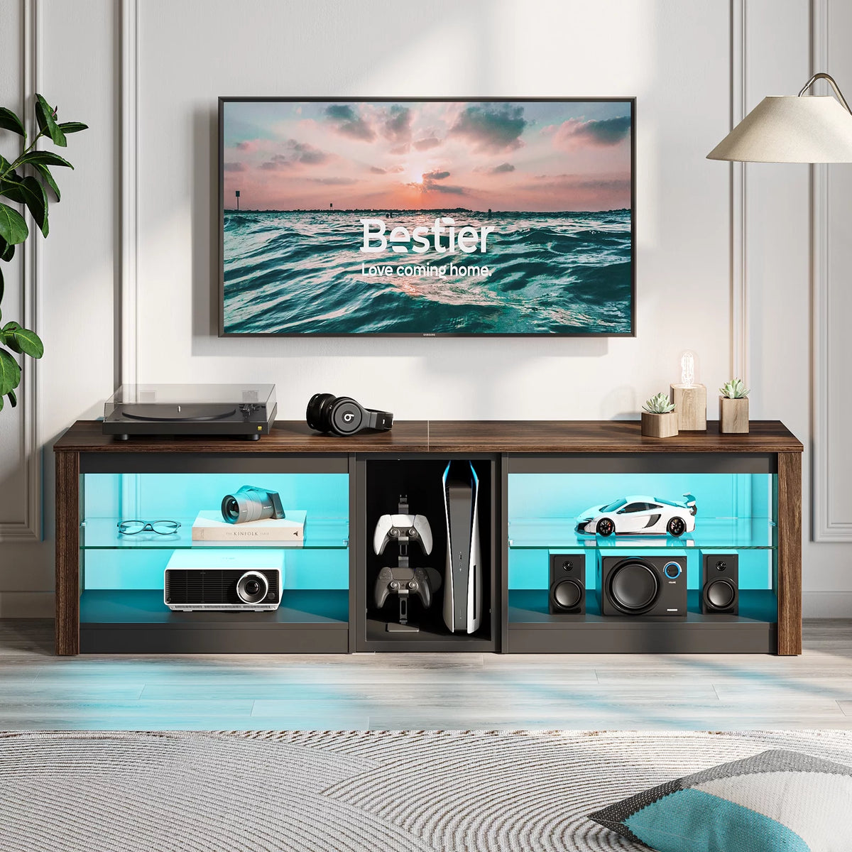 Walnut TV Stand T78887