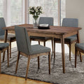 Natural Wood Rectangular Dining Table Q27685