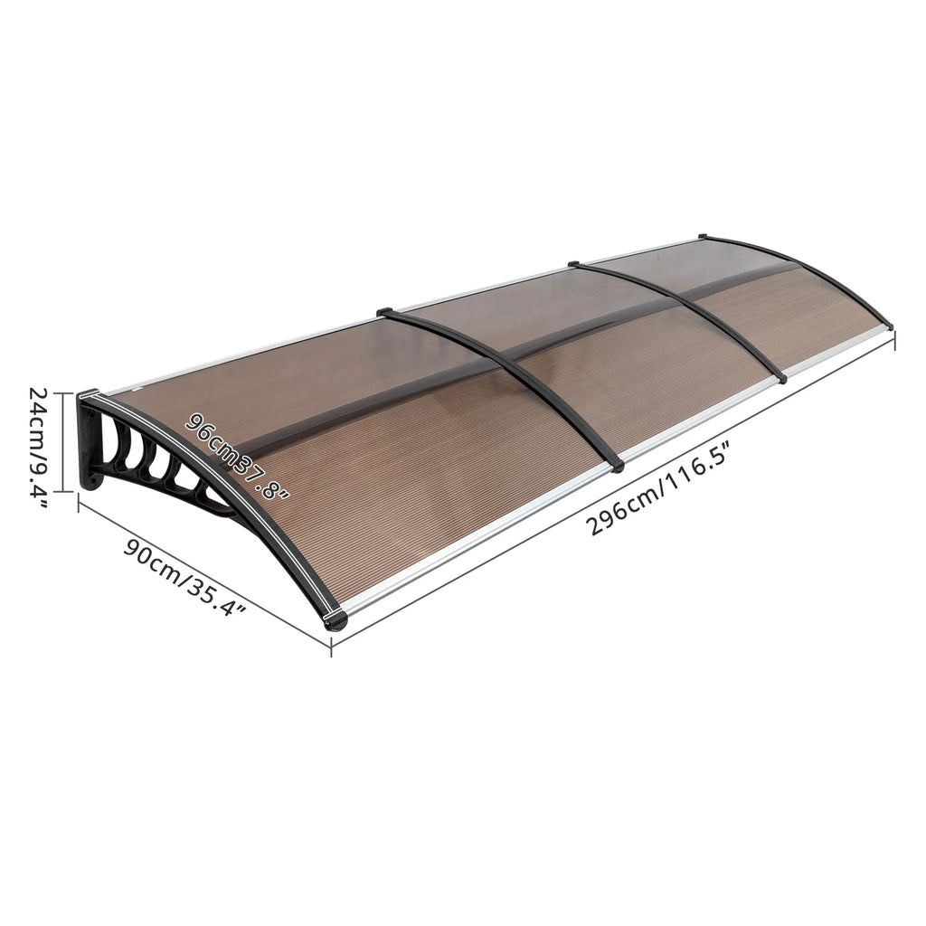 UV Protector Front Door Window Awning Cover Outdoor Patio Canopy N531518