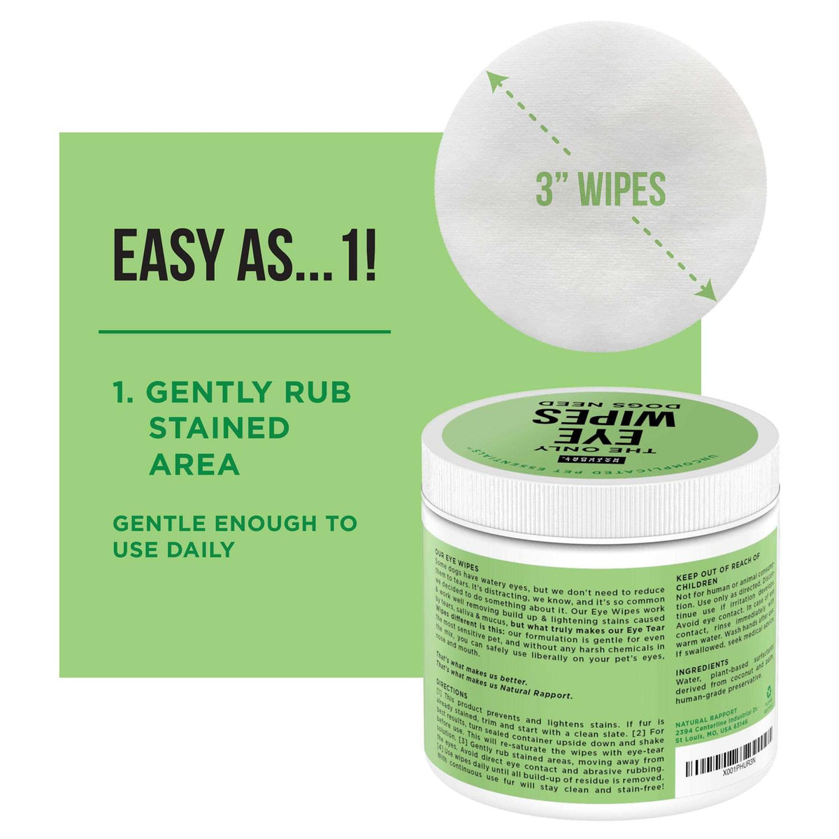 Dog Eye Wipes O37874