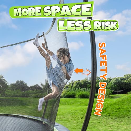 8FT Recreational Trampoline with Enclosure I6687