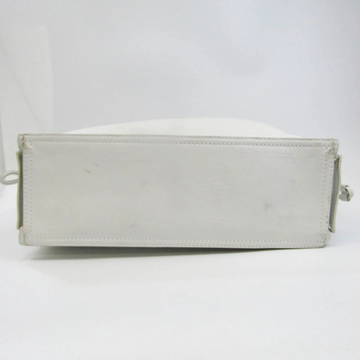 Pre-Owned White Leather Shoulder Bag N2876
