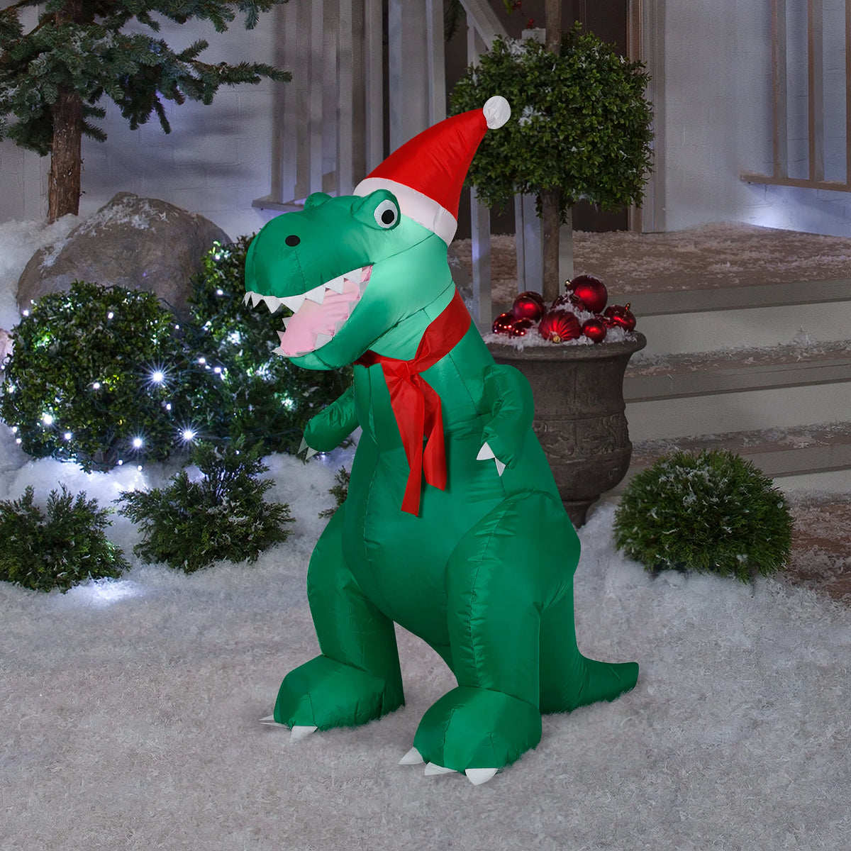Green Inflatable T Rex Y8183