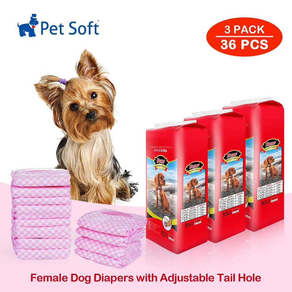 Soft Female Disposable Dog Diapers W1054