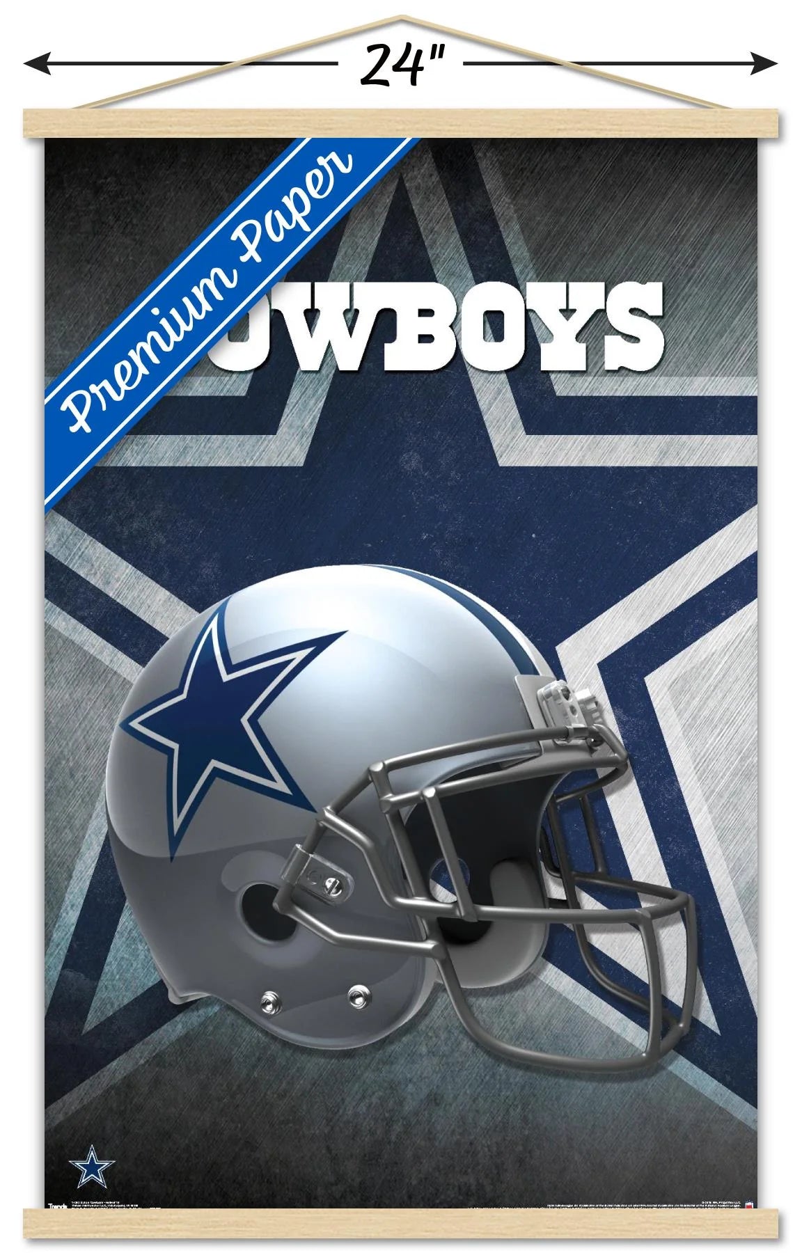 Dallas Cowboys Helmet Wall Poster 22.375 x 34 B2389