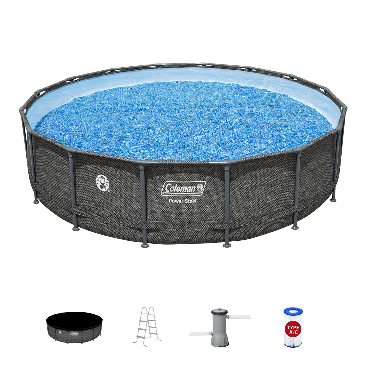 Round Metal Frame Above Ground Pool Set A4946
