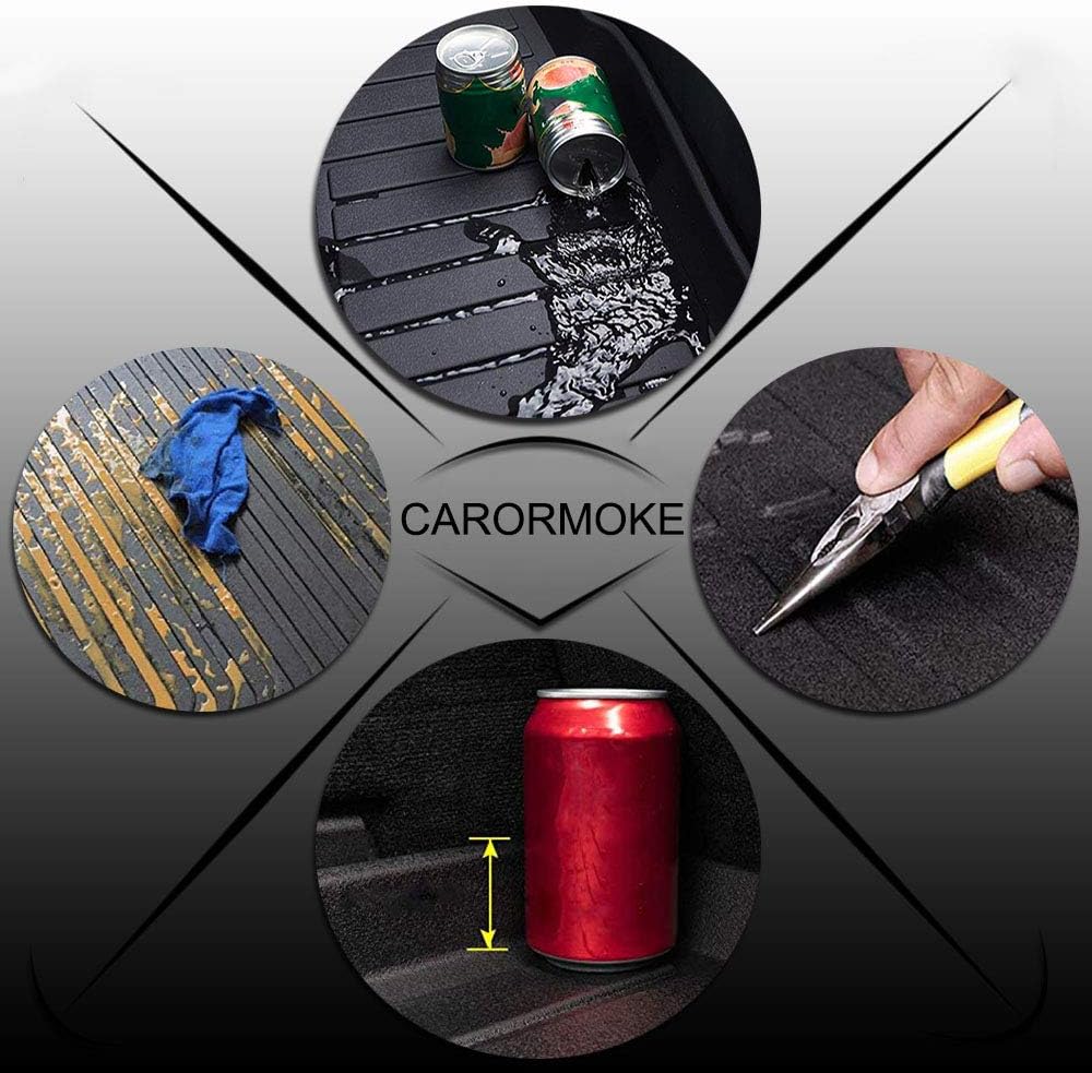 Cargo Liner Trunk Mat Cargo Tray Black Pack of 2 H93719