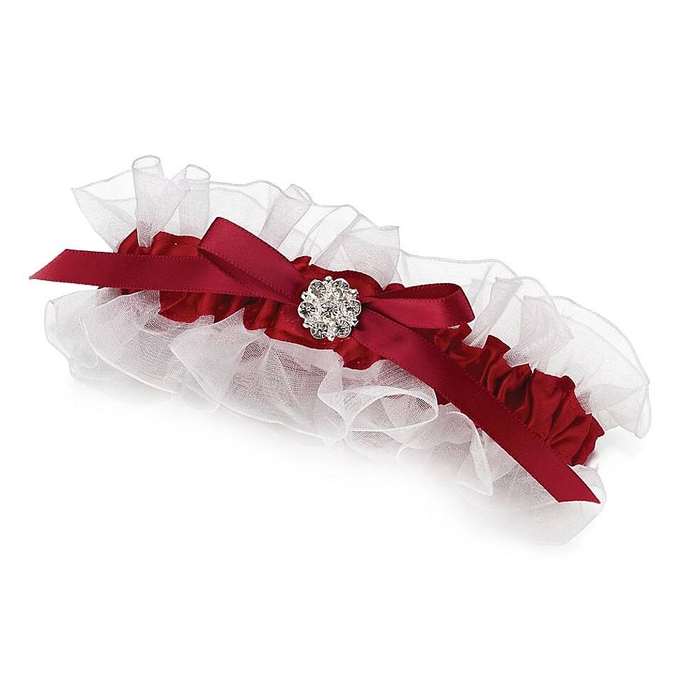 Red Satin Garter K631