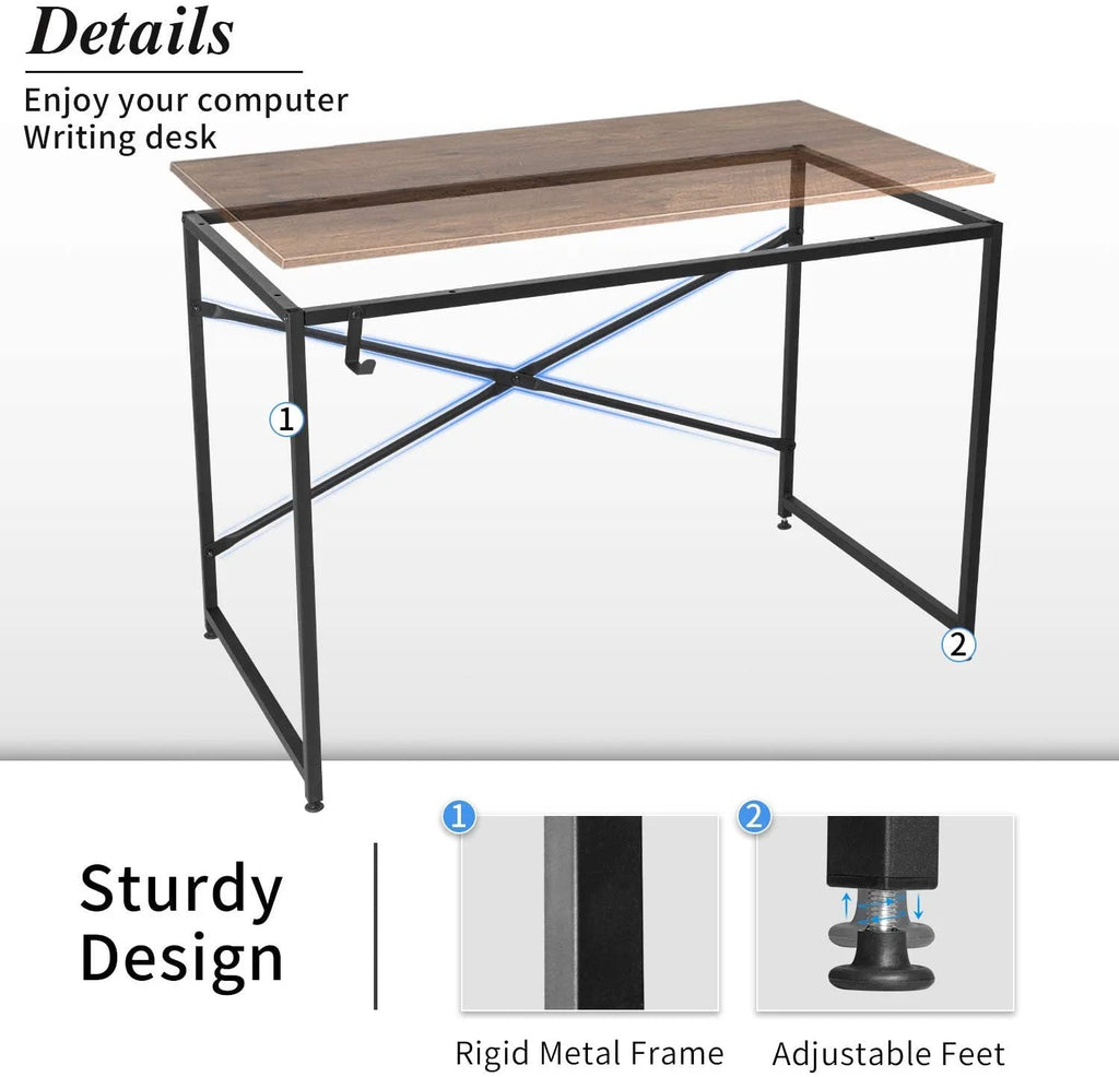 44 Inch Computer Desk with Headphone Hook I9081