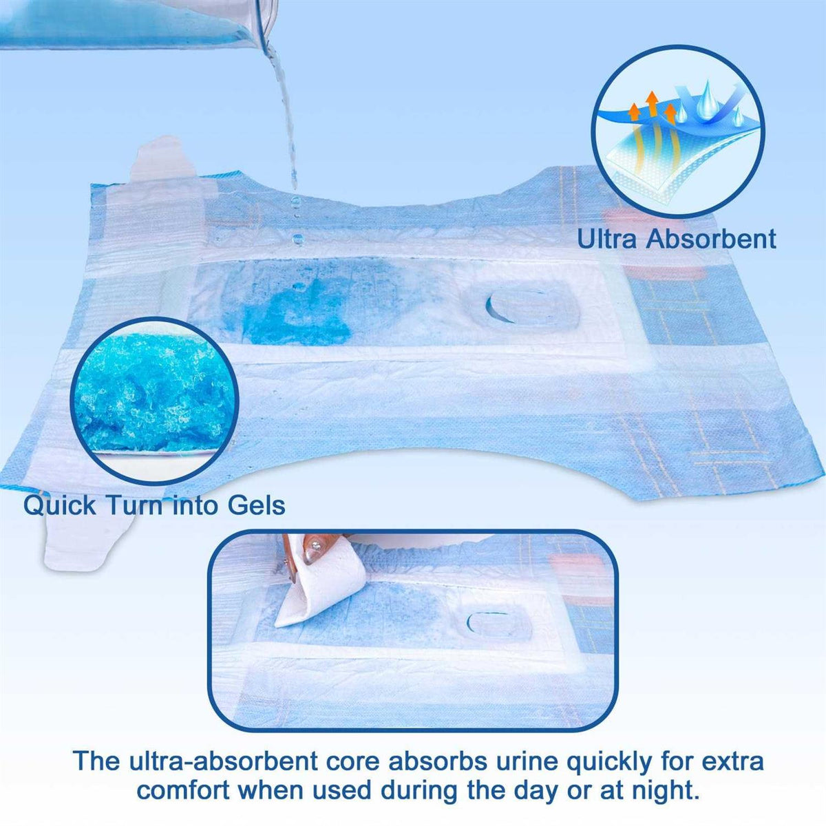 Soft Female Disposable Dog Diapers W1054