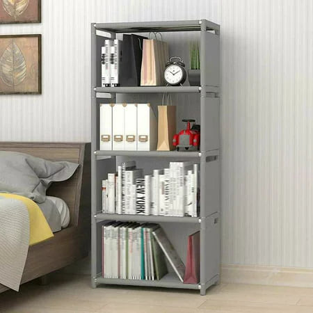 4-Tier Grey Bookshelf M51137
