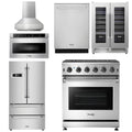 30 Gas Range, Range Hood, Microwave, Refrigerator, Dishwasher, Wine Cooler A22491