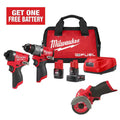 12-Volt Lithium-Ion Brushless Cordless Hammer Drill and Impact Driver Combo Kit P98604