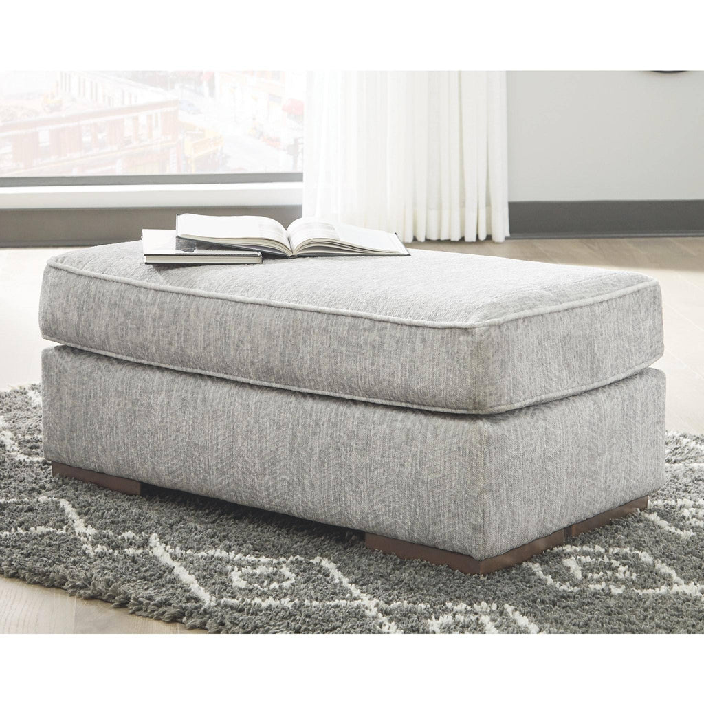 Pewter Ottoman E489733