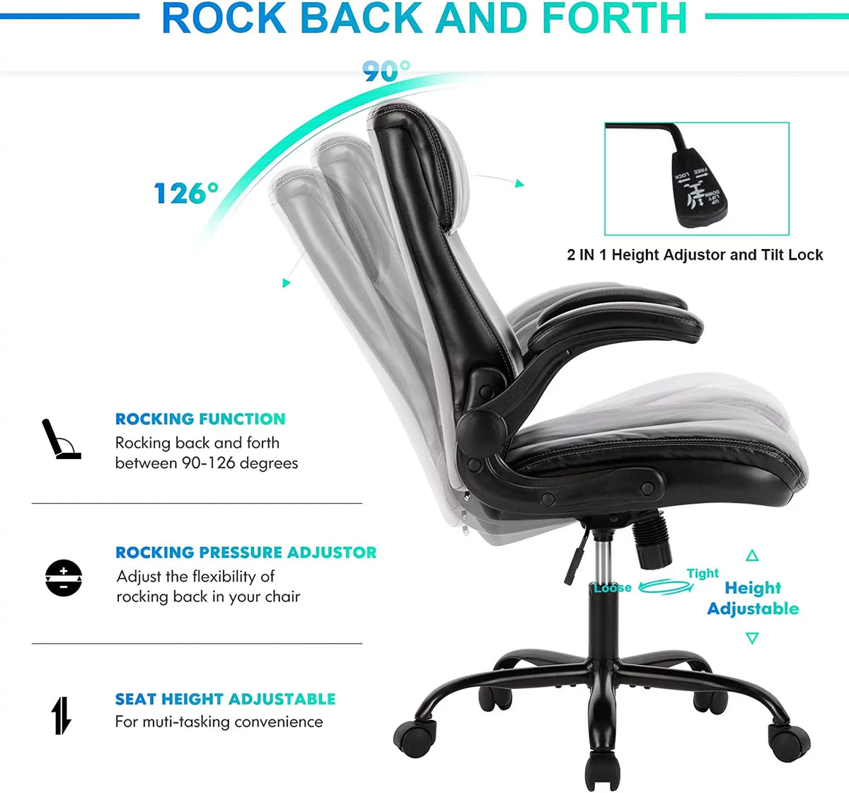Ergonomic Leather Office Chair R7733