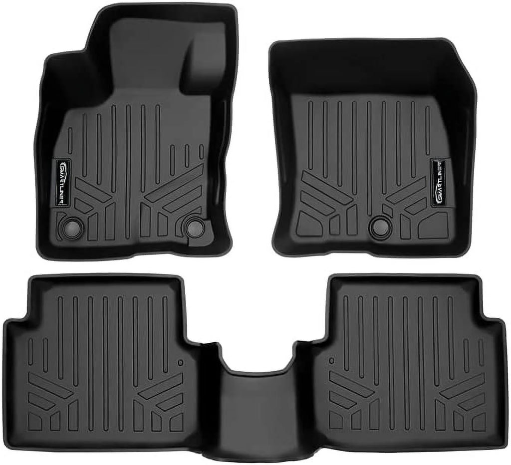 Custom Fit 2 Row Floor Mat Liner Set Black W51819