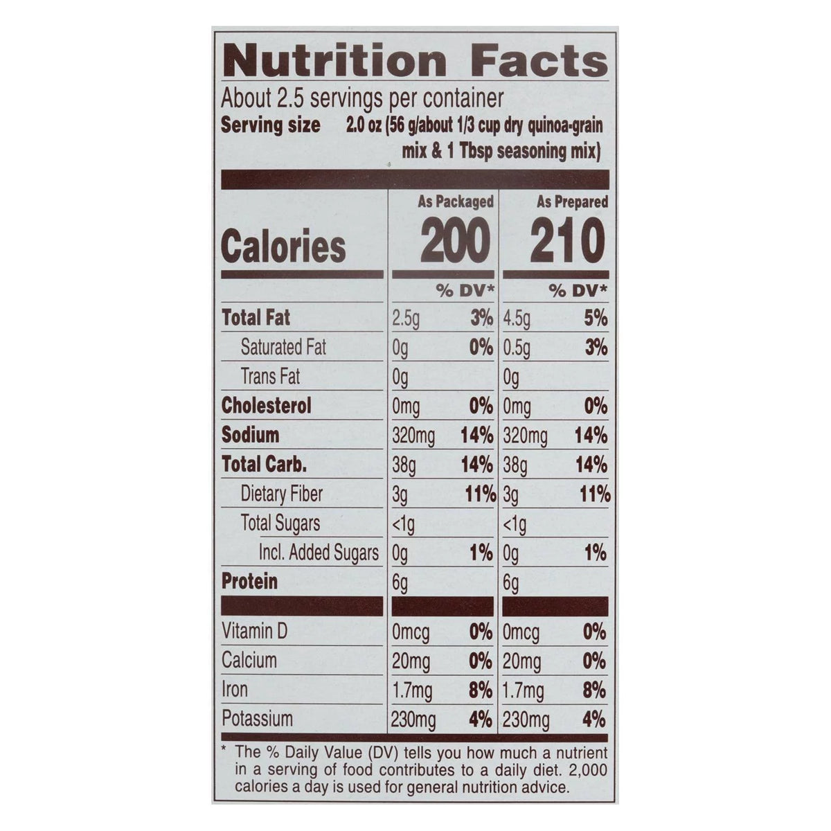Rosemary and Olive Oil Quinoa, 4.8 Ounce B70171