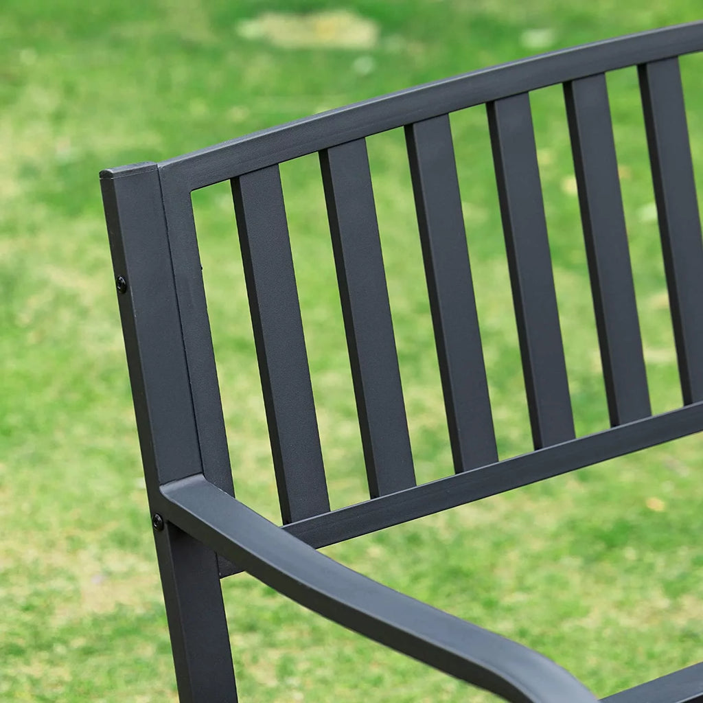 Black Patio Glider Bench R79948