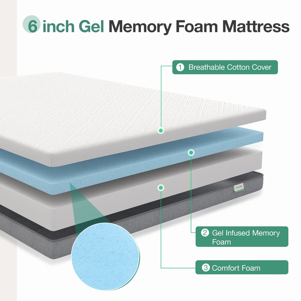 6'' Memory Foam Mattress Queen D368