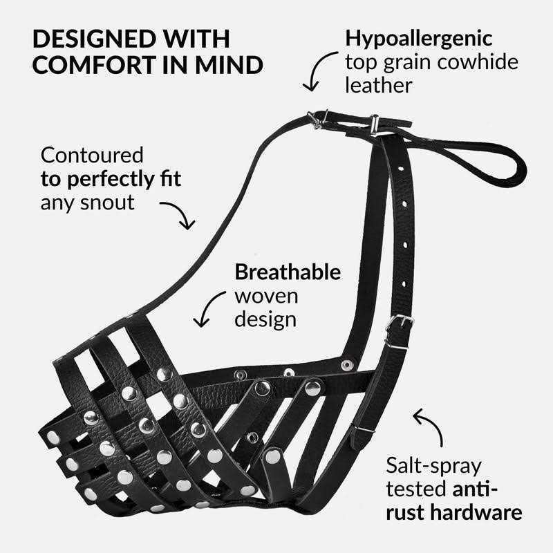 Dog Muzzle Genuine Leather F38270
