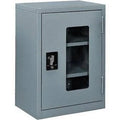 Clear View Wall Storage Cabinet 18x22W x 12x22D x 26x22H Gray M87296