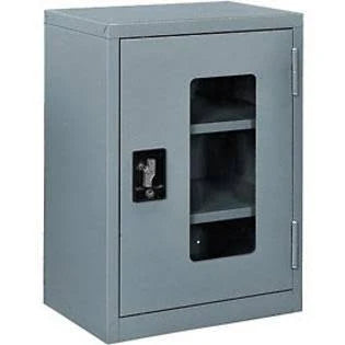 Clear View Wall Storage Cabinet 18x22W x 12x22D x 26x22H Gray M87296