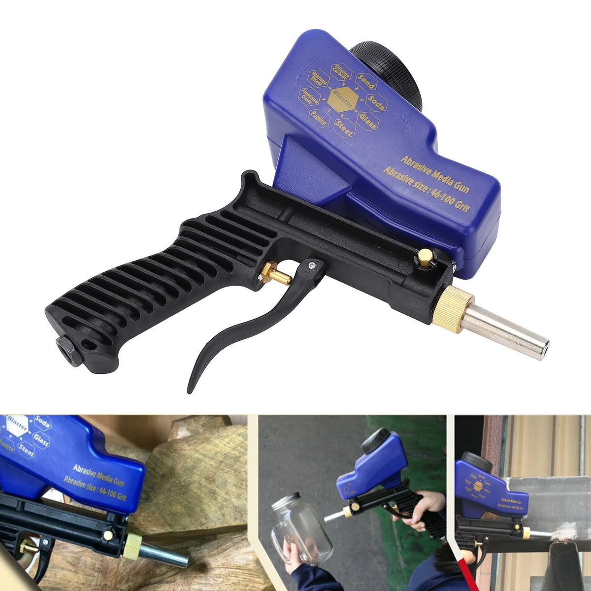 Handheld Gravity Feed Sandblaster 70-150 PSI H664