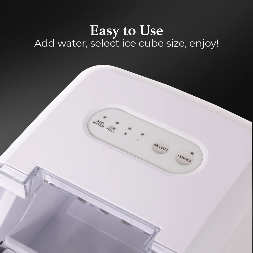 Automatic Portable Countertop Ice Maker Machine White W5036