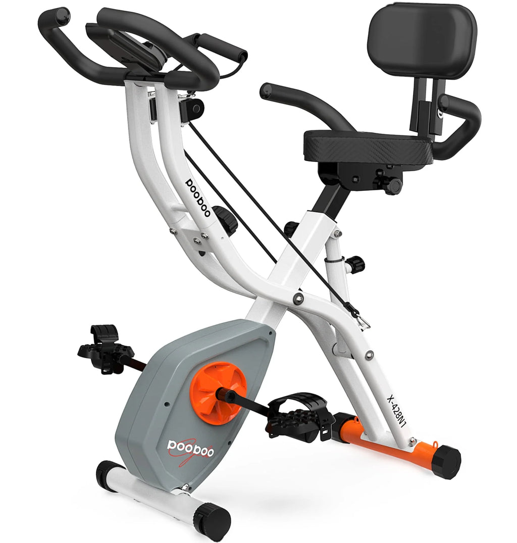 Folding Exercise Bike with 8 Level Adjustable Magnetic Resistance O8912