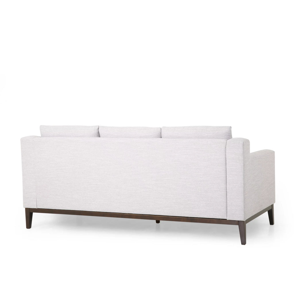Light Gray Fabric 3 Seater Sofa with Accent Pillows I793985